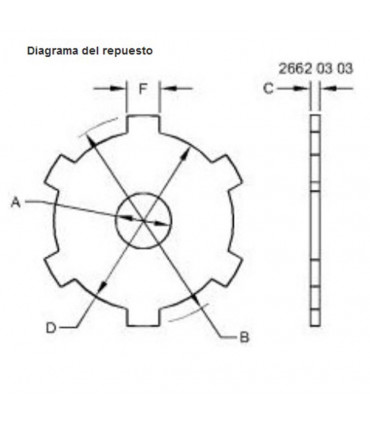 Chapa tren planetarios usada John Deere R216292