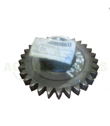 Piñón estriado con cuello T29 usado Tractor Massey Ferguson 1692497M1